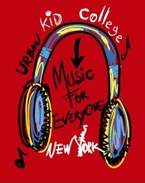 new york urban kid,t-shirt print poster vector illustration
