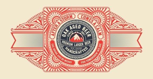 beer design for label and packaging