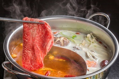 chinese dishes prepared with medicinal herbs hot pot