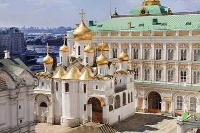 the annunciation cathedral, moscow kremlin, russia