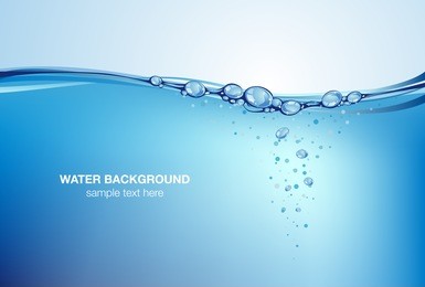 water background, vector illustration