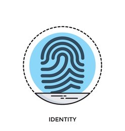 identity vector icon