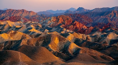 danxia landform in gansu, china, also known as the eye candy of zhangye