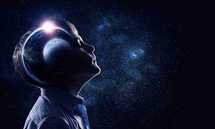 exploring this great world . mixed media