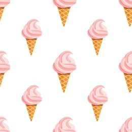 ice cream vector pattern