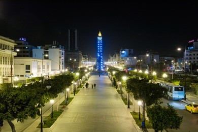 avenue bourguba. tunis downtown 