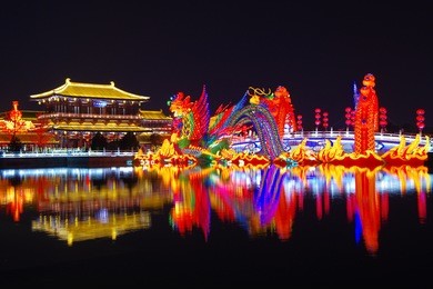 xi 'an datang furong garden lanterns