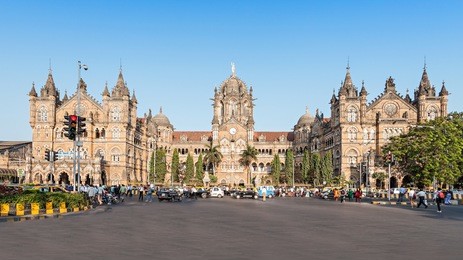 chhatrapati shivaji terminus (cst) is a unesco world heritage site and an historic railway station in mumbai, india
