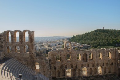  the odeon of herodes atticus is a stone theatre structure located on the southwest slope of the acropolis of athens.