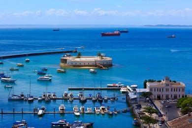 fort of san marcelo in salvador bahia brazil