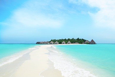beautiful exotic tropical island