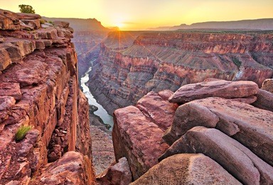 sunrise at toroweap in grand canyon national park.