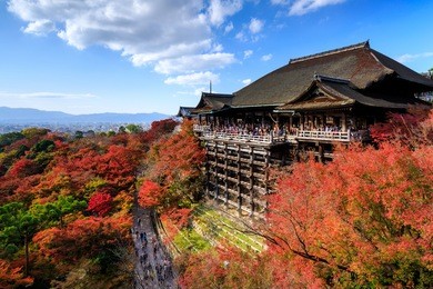 kiyomizu dera temple in autumn season, kyoto, japan