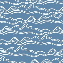seamless pattern with waves. design for backdrops with sea, rivers or water texture. repeating texture. figure for textiles.
