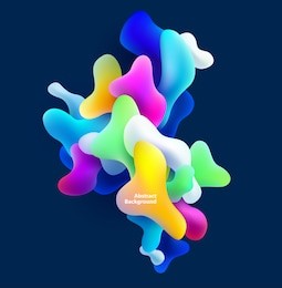 abstract colorful shapes. vector background