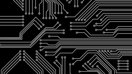 circuit board vector illustration, simple black and white background pattern