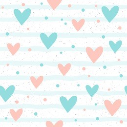heart seamless background. abstract childish heart pattern for design t-shirt, wedding card, bridal  invitation, valentine's day poster, brochures, album, textile fabric, garment, scrapbook etc. 