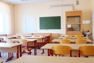 interior of a school class