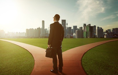 two road business for your select choice success or failure with your career and target.