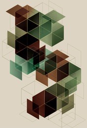 geometric cube background
