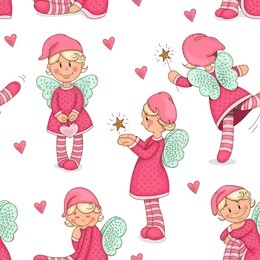 isolated objects on a white background. the background color is easily changed. drawn by hand. suitable for printing on fabric and paper.