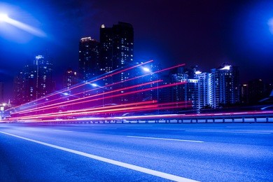 light trail photography with wrong white balance