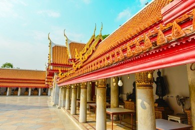 wat benchamabophit-the marble temple in bangkok.

