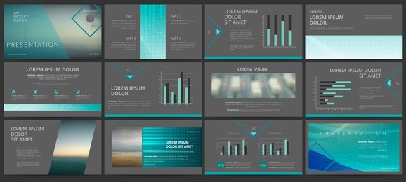 original dark presentation templates or corporate booklet. 
easy use in creative flyer and style info banner, trendy strategy mockups. 
simple modern slideshow or startup. ppt. 