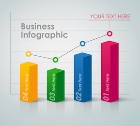 business infographic - bar chart