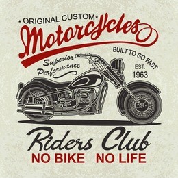 vintage  motorcycle  poster , t-shirt  print.