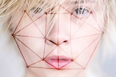 face recognition portrait of a girl blonde teenager