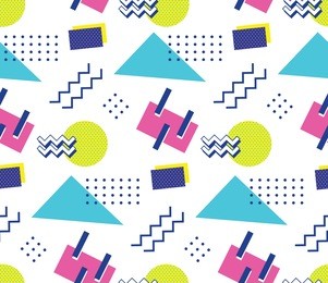 90's style seamless pattern