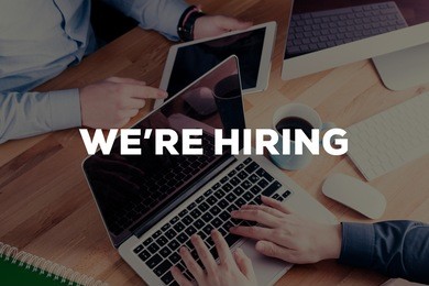 we're hiring concept