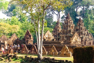 banteay srei temple, siem reap, cambodia