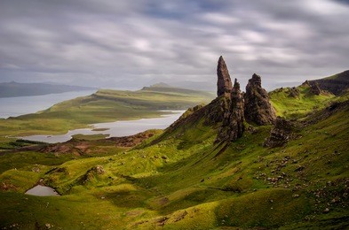 old man of storr rock formation, isle of skye, scotland