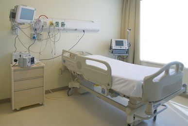 modern and comfortable equipped hospital room