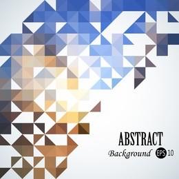 abstract background with colorful triangles and squares