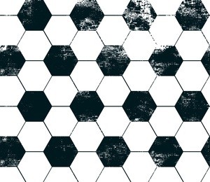 football seamless pattern. abstract repeated backdrop. grunge urban textured background black and white