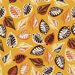 autumn leaf  seamless pattern.