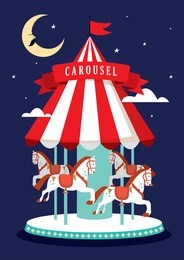 carousel template vector/illustration