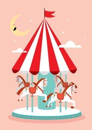 carousel template vector/illustration
