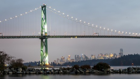 lions gate bridge, vancouver, canada