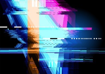 glitched and distorted texture pattern background. vector illustration