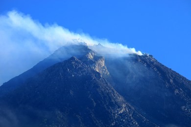 mt merapi, java, indonesia
