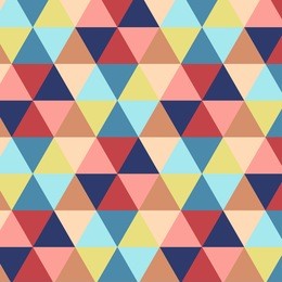 vector illustration of multicolor triangle pattern