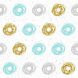rounds seamless background. grey, blue and gold round. abstract seamless pattern for card, invitation, garment, textile fabric, holiday wrapping paper, t-shirt, scrapbook. gold texture. raster copy.
