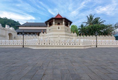 temple of the sacred tooth relic at kandy, sri lanka