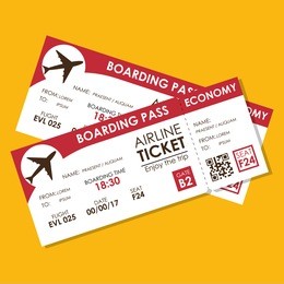 airline ticket flight icon