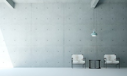 new scene 3d rendering interior design of minimal living room