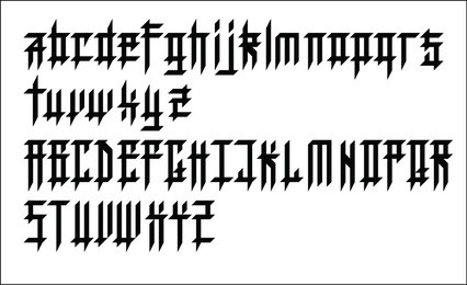 modern gothic font